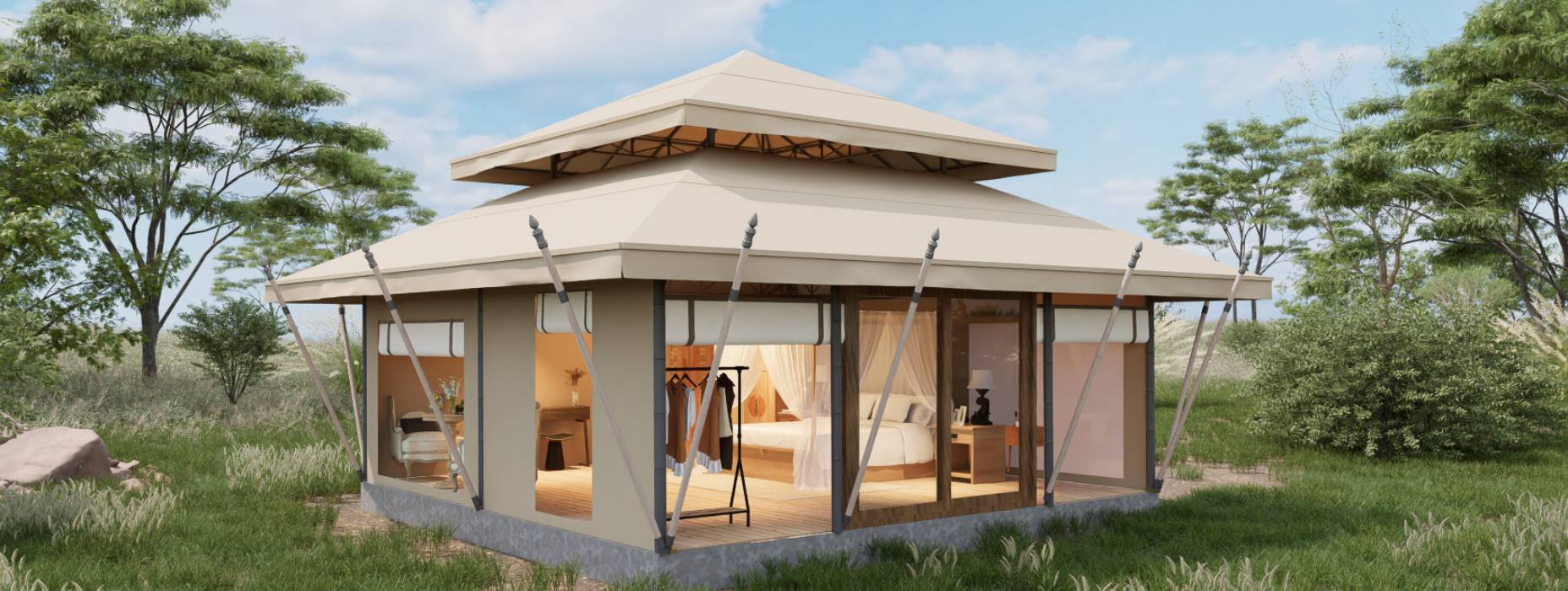 海勃湾区户外野奢帐篷